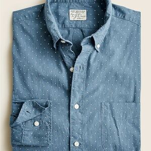 J. Crew Secret Wash Organic Cotton Poplin Shirt